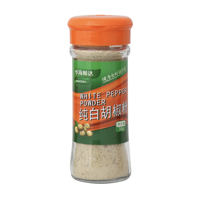 HHSD White Pepper Powder Bottle 35g | 华海顺达 纯白胡椒粉 瓶装 35g