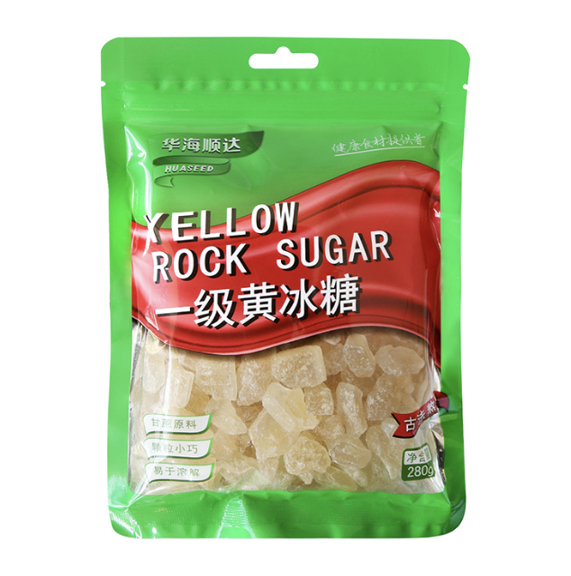 HHSD Mini Multicrystal Rock Sugar 280g | 华海顺达 小粒黄冰糖 280g