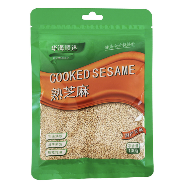 HHSD Cooked White Sesame 100g | 华海顺达 熟白芝麻 100g