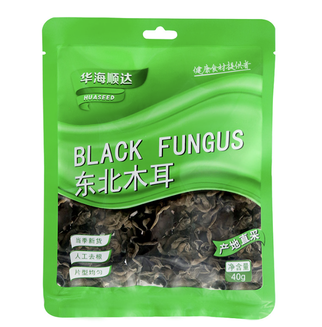 HHSD Black Fungus 100g | 华海顺达 东北黑木耳 100g