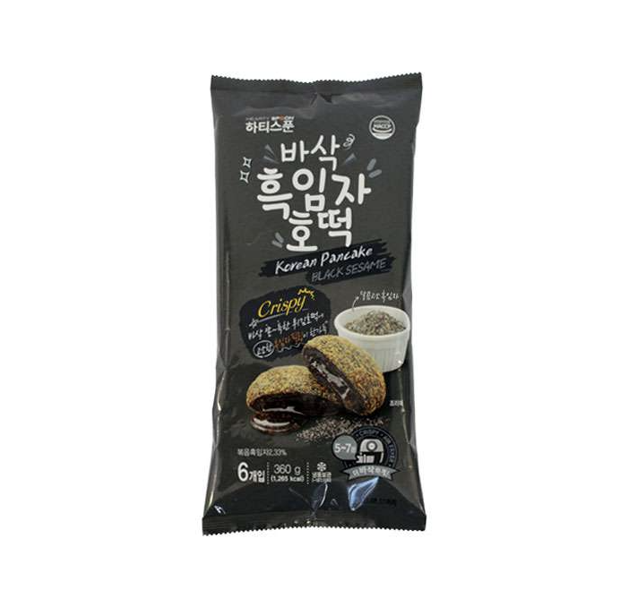 HOTTEOK Korean Style Pancake Black Sesame Flavor 360g | HOTTEOK 韩式糖饼 黑芝麻味 360g