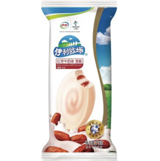 YL Ice Bar Red Date Milk Flavor 65g | 伊利 红枣牛奶冰棒 65g