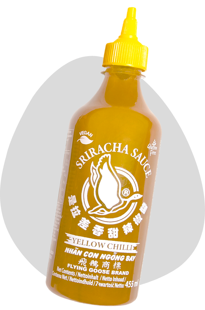 Flying Goose Sriracha Yellow Chili Sauce 455ml |飞鹅牌 是拉差 香甜辣椒酱 黄辣椒 455ml