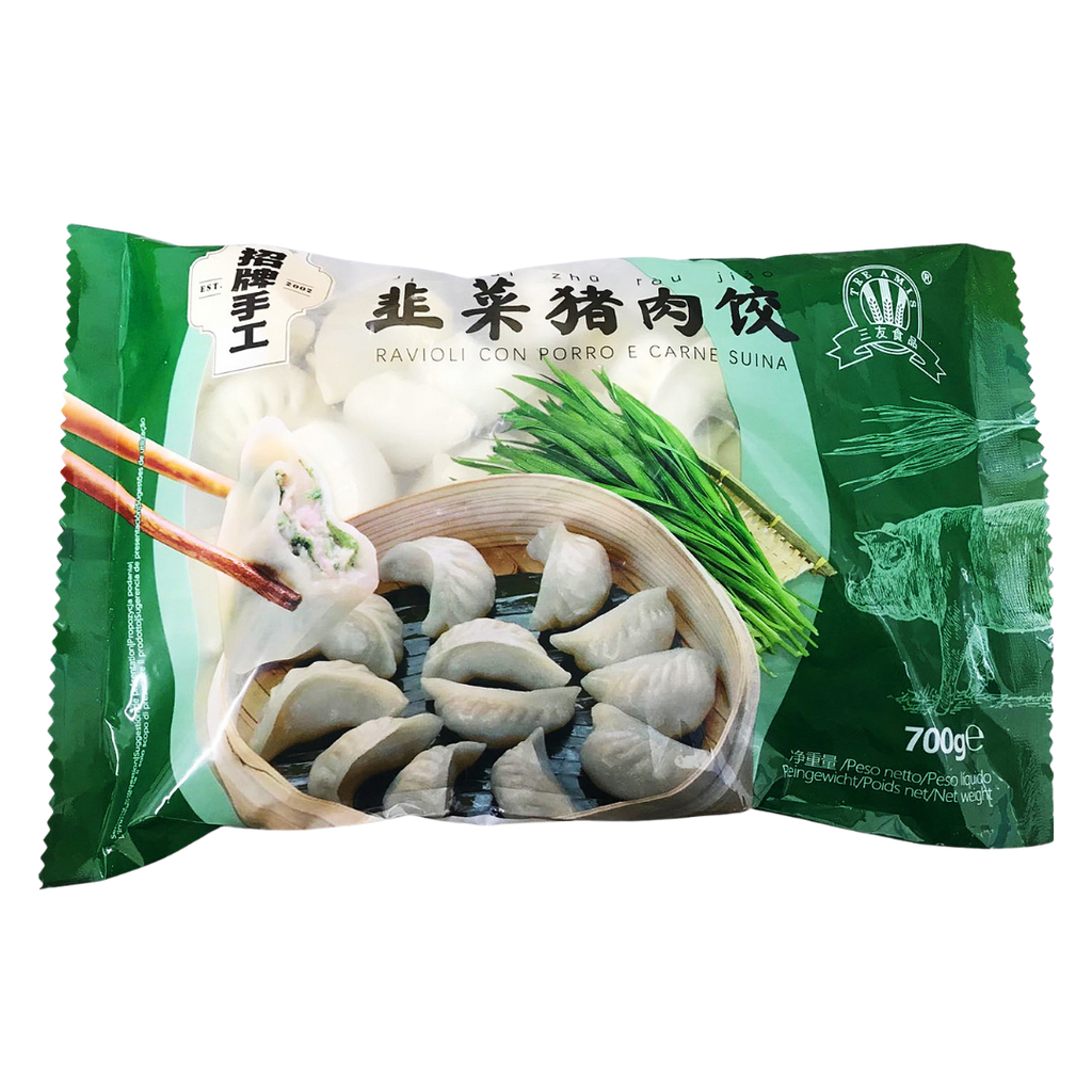 SANYOU Handmade Pork & Chive Dumplings 700g | 三友 手工猪肉韭菜水饺 700g