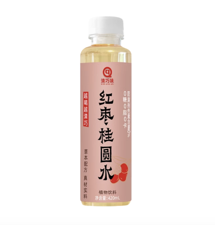 QQW Red Dates Longan Water 410ml丨清巧味 红枣桂圆水 410ml