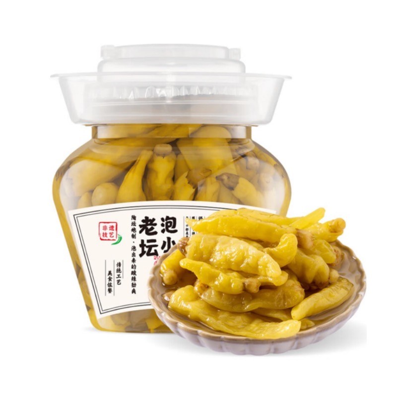 YBS Preserved Green Chili 500g | 云半山 泡小米辣 500g