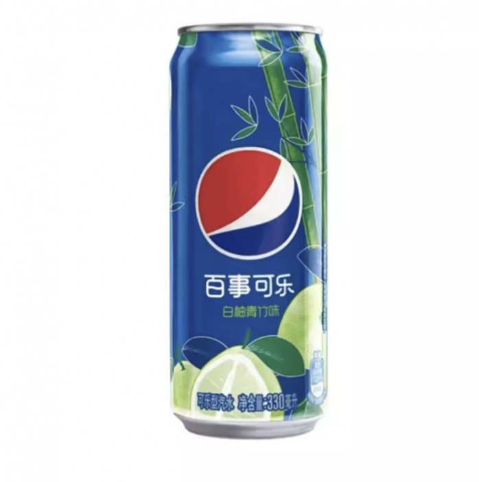 PEPSI White Pomelo Fresh Bamboo Flavor 330ml丨百事可乐 白柚青竹味 330ml