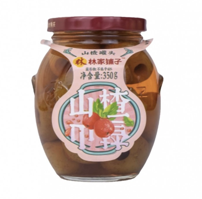 LJPZ Hawthorn in Syrup 350g | 林家铺子 糖水山楂罐头 350g