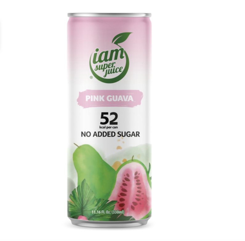 IAM Pink Guava Drink No Sugar 330ml丨IAM 番石榴饮料 330ml