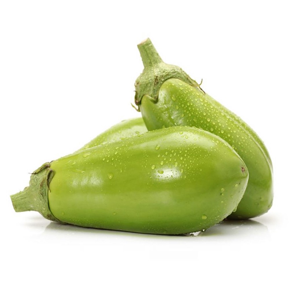 FRESH Green Round Eggplant 1kg | 新鲜 绿色圆茄子 1kg