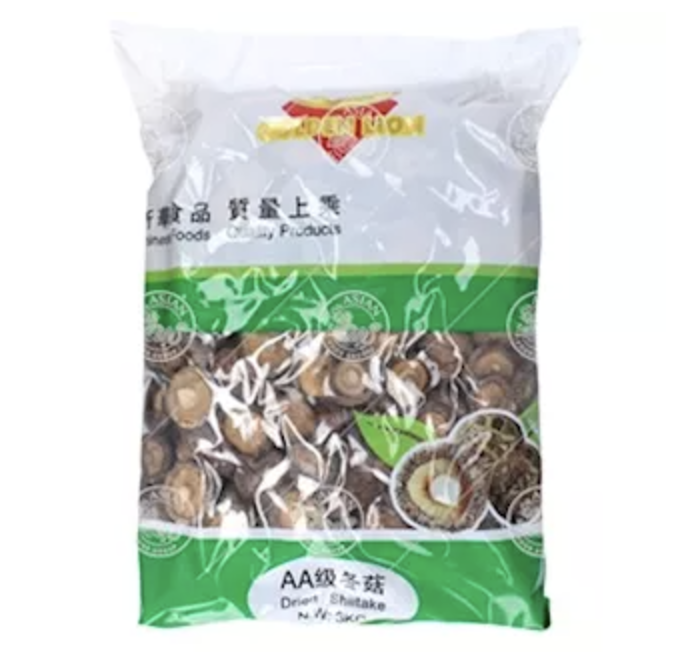 GOLDEN LION Dried Mushroom A/A Grade 4-5cm 3kg | 金狮牌 干香菇 3kg