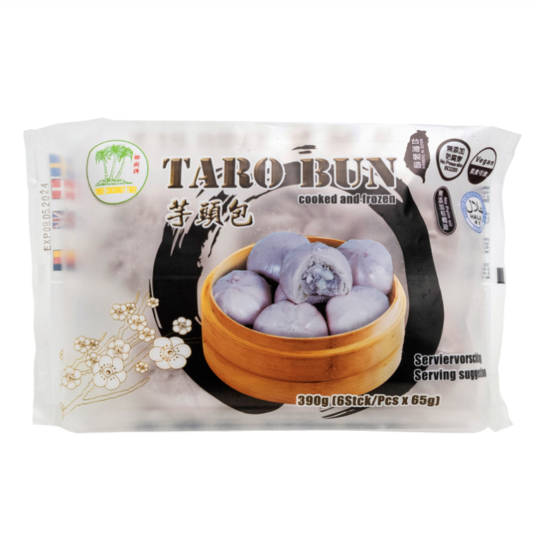 TCT Frozen Taro Bun 6pcs 390g | TCT 芋泥包 6pcs 390g