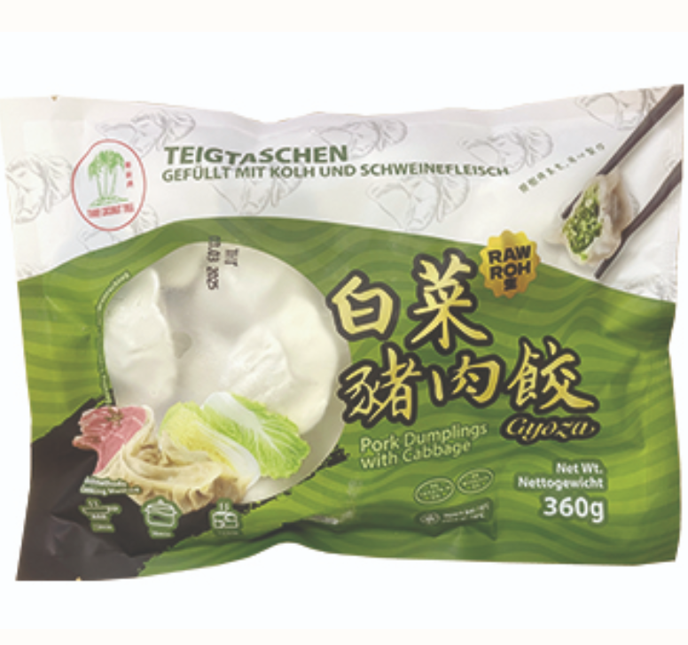 TCT Dumplings Pork Cabbage Flavor 360g | TCT 猪肉白菜水饺 360g