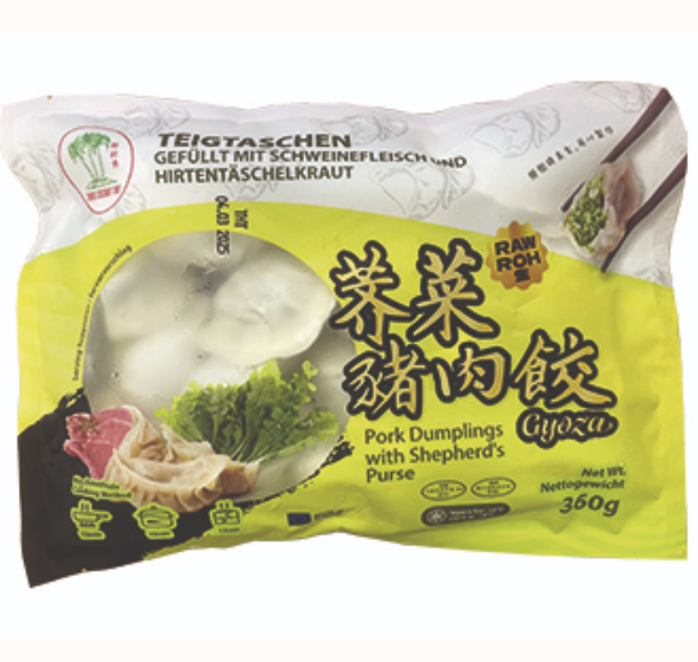 TCT Dumplings Pork Shepherd’s Purse Flavor 360g | TCT 猪肉荠菜水饺 360g