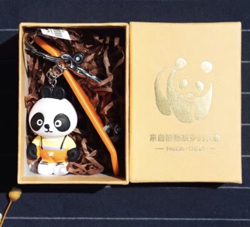 Creative Souvenir Panda Keychain Skateboard Panda /pcs | 创意熊猫钥匙扣 滑板熊猫 /pcs