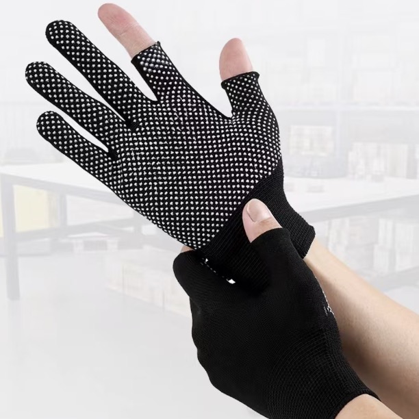 Non-slip Ultra-Thin Nylon Work Gloves 1pairs/Unit | 防滑超薄尼龙工作手套 露2指款 /双