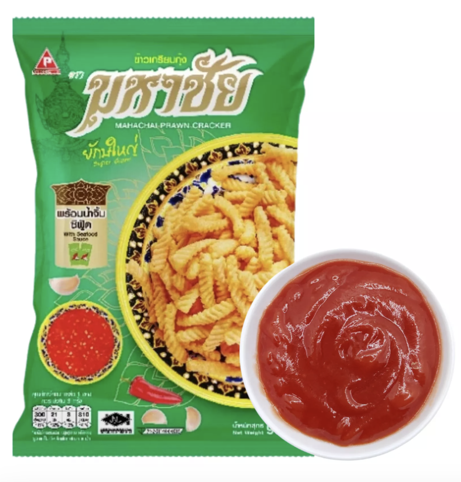 MAHACHAI Crispy Cracker With Sauce 90g | MAHACHAI 虾条 含酱 90g