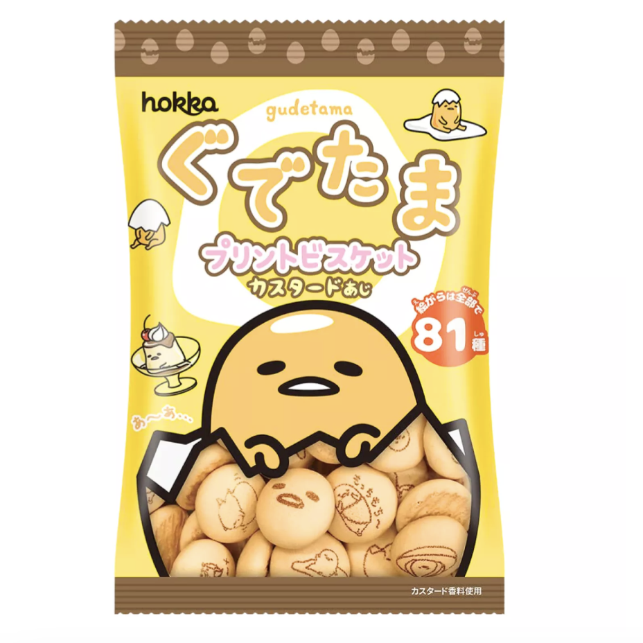 HOKURIKU SEIKA Gudetama Biscuit Salted Flavor 56g | HOKURIKU SEIKA 蛋黄哥饼干 咸味 56g