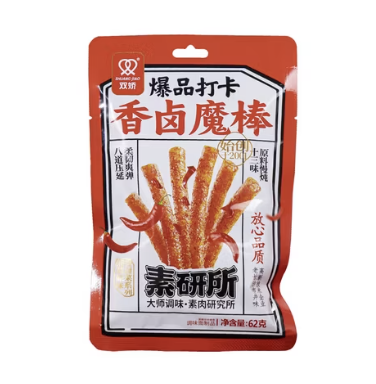 SJ Spicy Stick Snack 62g | 双娇 香卤魔棒 62g