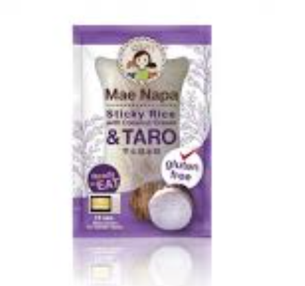 MAE NAPE Steamed Sticky Rice Cake Coconut Cream Taro Flavor 80g | MAE NAPE 芋头糯米糕 80g