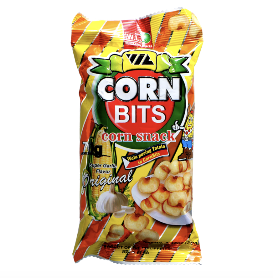 W.L. Corn Bits Original Super Garlic Flavor 70g | W.L.  香脆炸玉米 原味蒜香味 70g