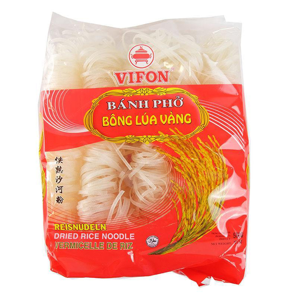 VIFON Rice Noodle Bong Lua Vang 3mm 500g | VIFON 快熟炒米粉 3mm 500g