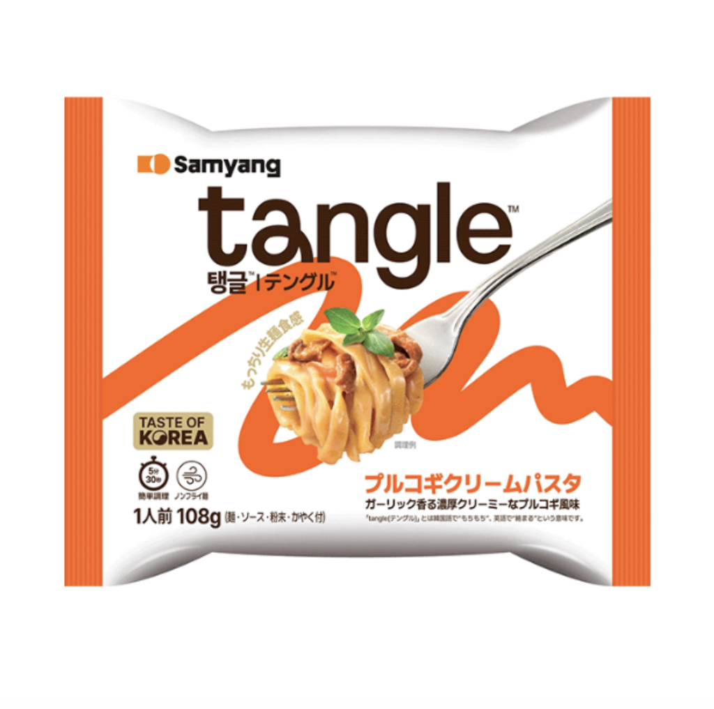 SAMYANG Instant Tangle Pasta Bulgogi Cream Flavor 108g | 三养 即食意面 烤肉奶油味 108g