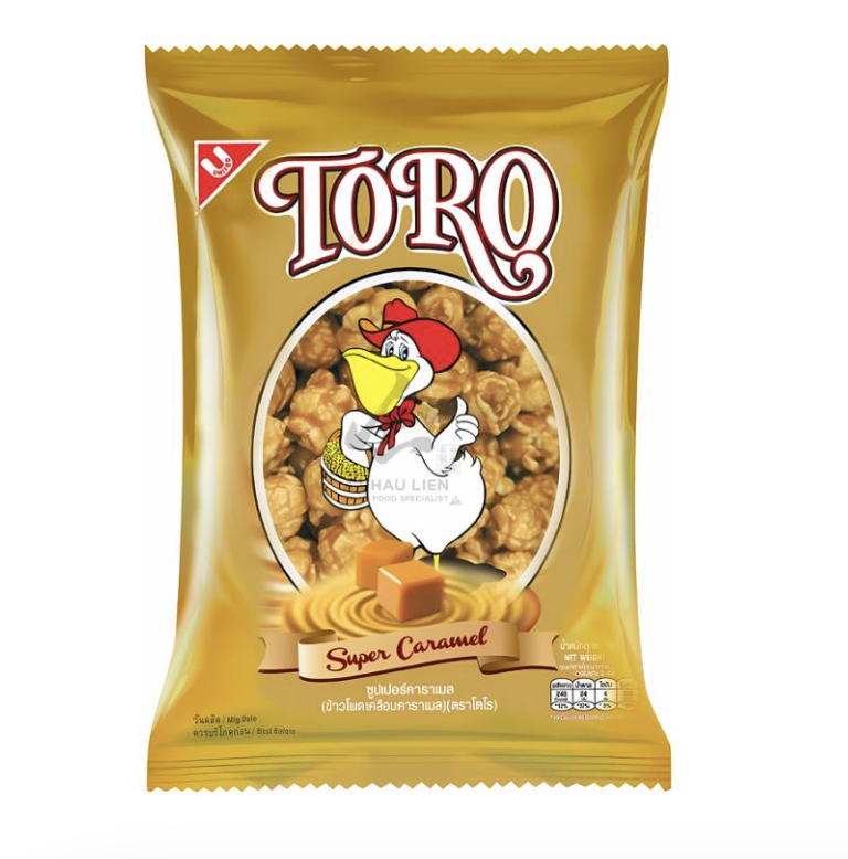 TORO Popcorn Snack Super Caramel Flavor 55g | TORO 爆米花 超级焦糖味 55g