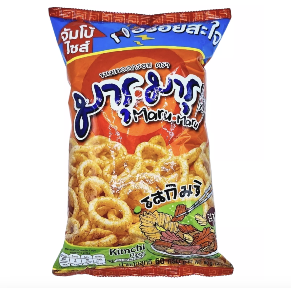 MARU MARU Crispy Chips Kimchi Flaovr 60g | MARU MARU 脆圈圈 泡菜味 60g