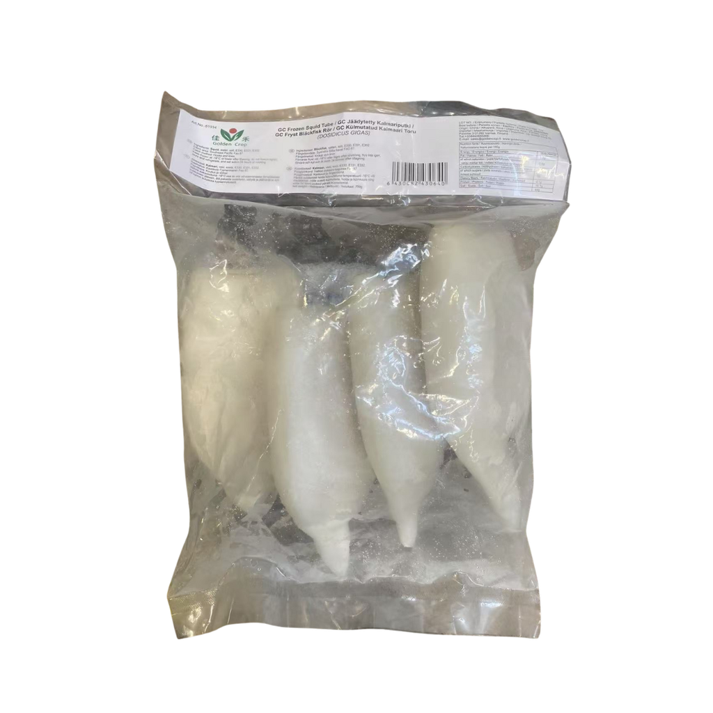 GC Frozen Squid Tube (DOSIDICUS GIGAS) 750g | 佳禾 冷冻鱿鱼筒 750g