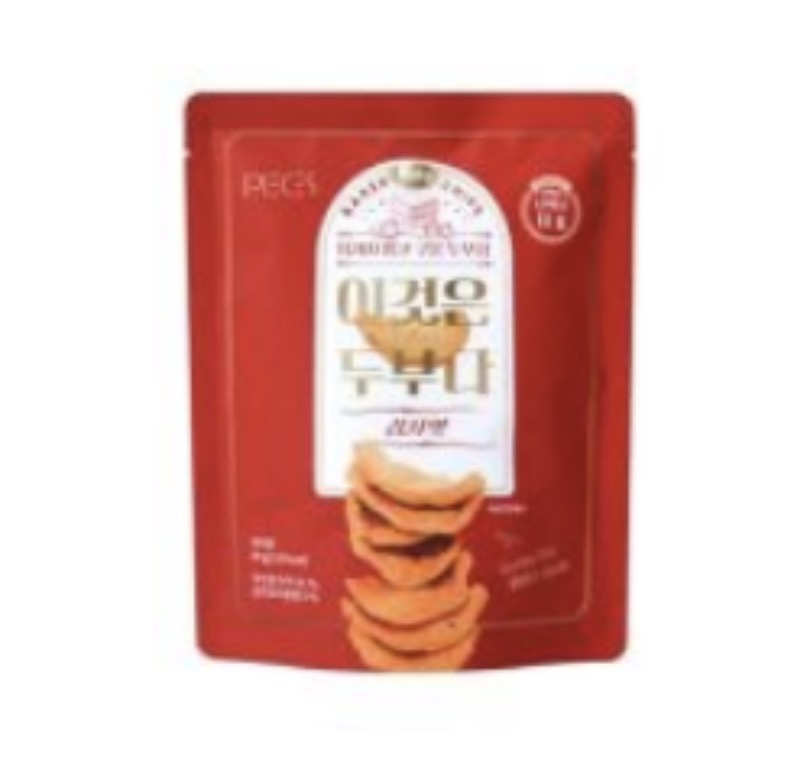 PIECES Baked Tofu Chips Kimchi Flavor 30g | PIECES 烤豆腐片 泡菜味 30g