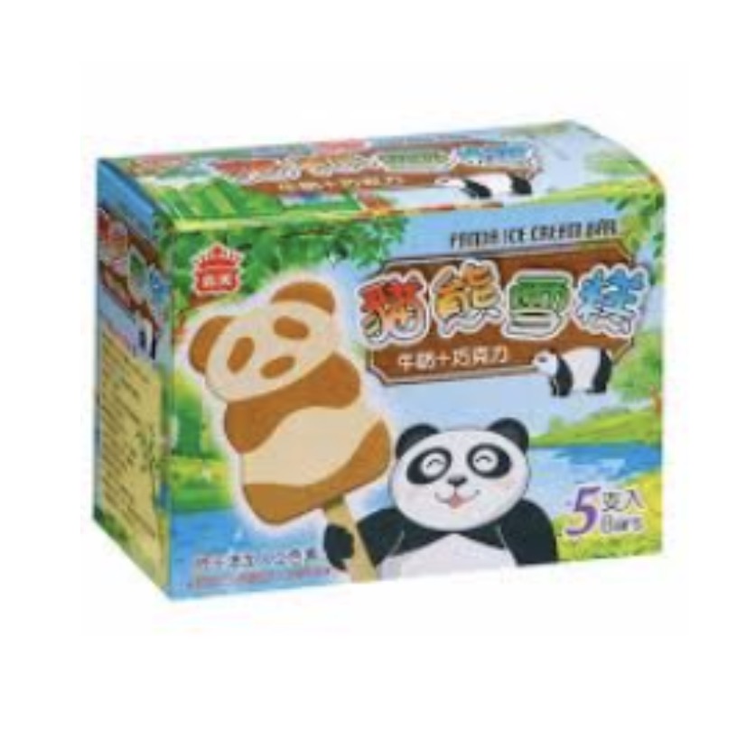 IMEI Panda Ice Bar Chocolate Milk Flavor 300g | 义美 熊猫冰棒 巧克力牛奶味 300g