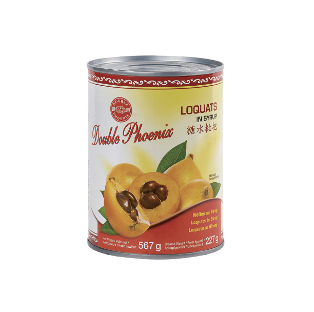 DOUBLE PHOENIX Loquats in Syrup 567g | 双凤 糖水枇杷 567g