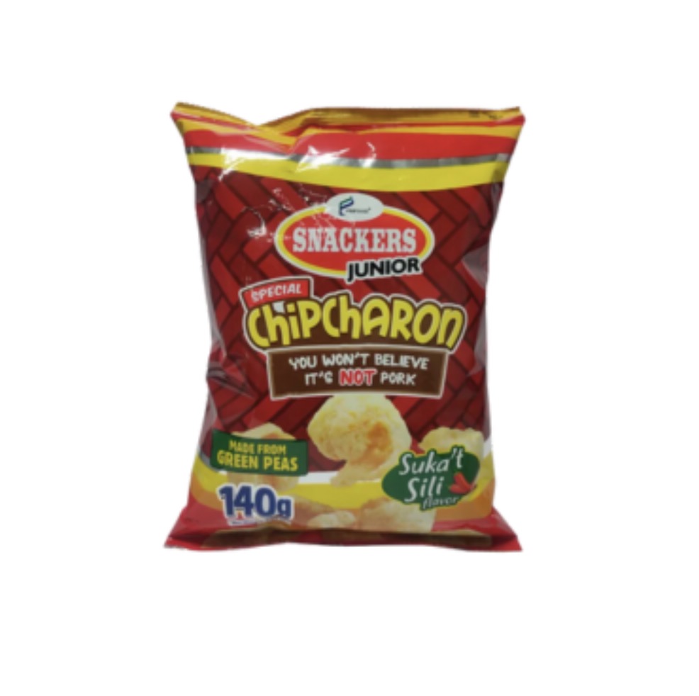 Snackers Special Chipcharon Vinegar/Chili-Sukat'Sili Flavor 140g | Snackers 酥脆零食 醋辣味 140g
