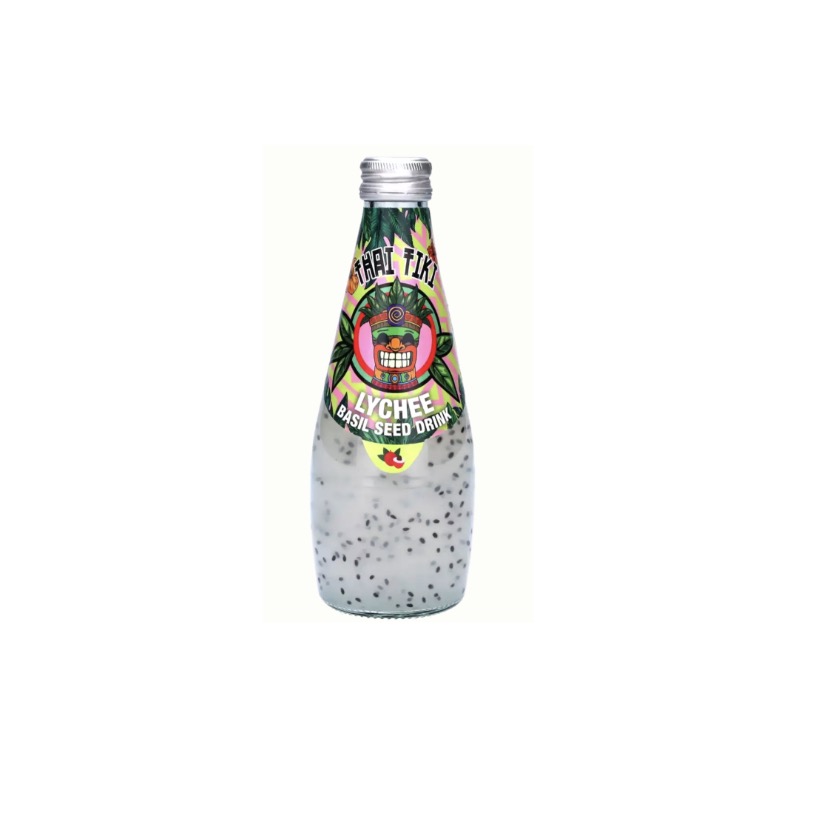 THAI TIKI Basil Seed Drink Lychee Flavor 290ml | THAI TIKI  罗勒籽荔枝汁 290ml