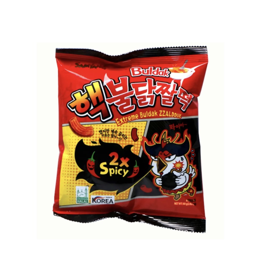 SAMYANG Extreme Buldak Zzaldduk Snack Hot Chicken Flavor Snack 80g | 韩国 三养 火鸡风味小吃 80g