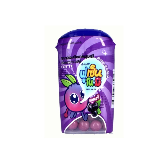 LOTTE Fusen No Mi Gummy Blueberry Flavor 15g | 乐天 口香糖 蓝莓味 15g