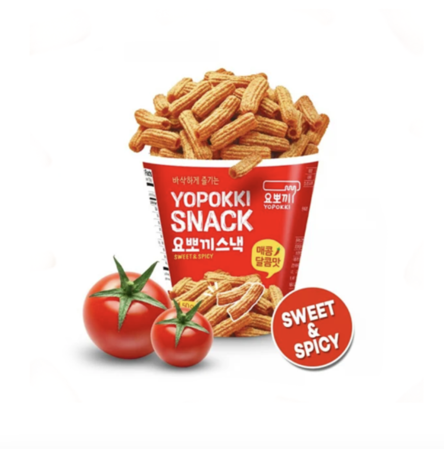 YOUNGPOONG Topokki Cracker Sweet Spicy Flavor 50g | YOUNGPOONG 辣炒年糕脆条 甜辣味 50g