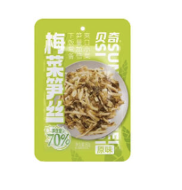 BQ Plum Vegetables Bamboo Shoot Spicy Flavor 80g | 贝奇 梅菜笋丝 微辣味 80g