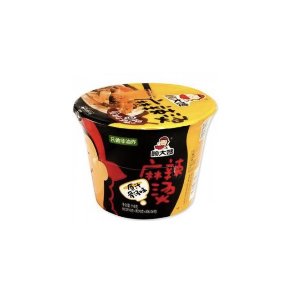 GDS Instant Hot & Spicy Vermicelli Bone Soup Flavor Bowl 116g | 顾大嫂 麻辣汤 原汁骨汤味 116g