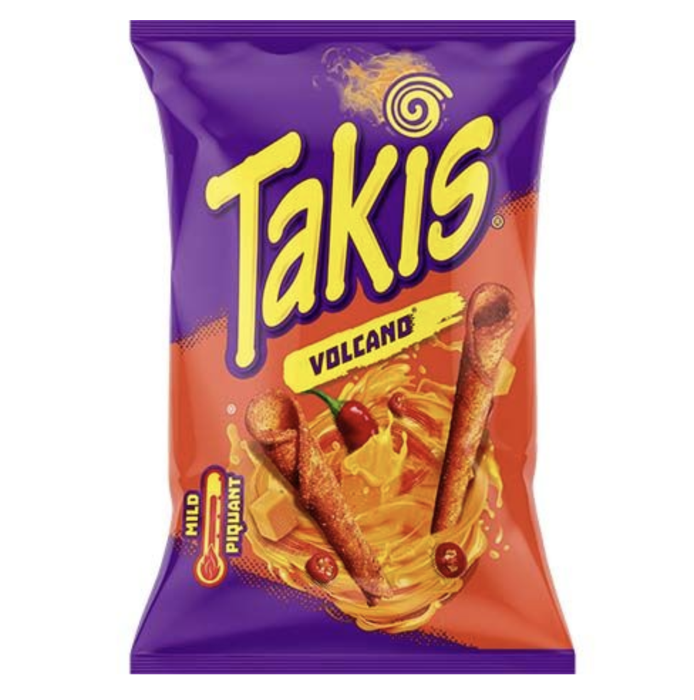 TAKIS Corn Snack Cheese Queso Volcano 100g | TAKIS 玉米片卷 芝士辣味 100g