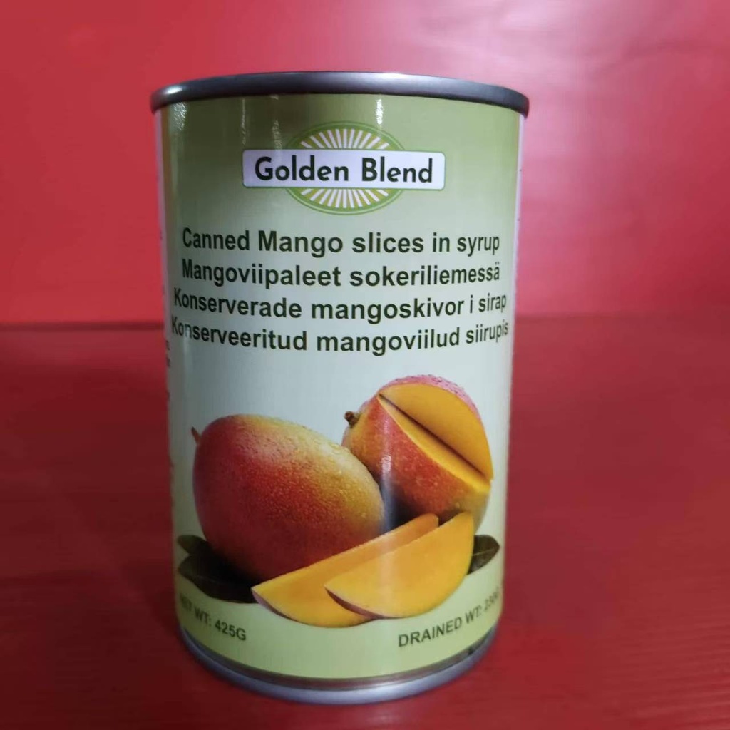 Golden Blend Canned Mango slice in syrup 425g | Golden Blend 糖水芒果片罐头 425g