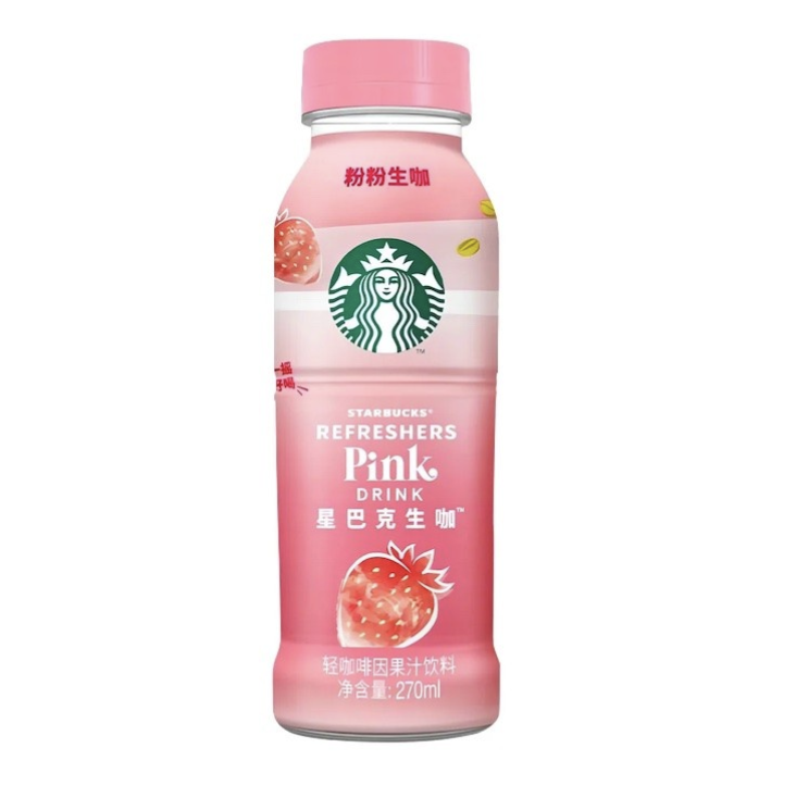 STARBUCKS Refreshers Pink Coffee Drink 270ml | 星巴克 粉粉生咖 270ml