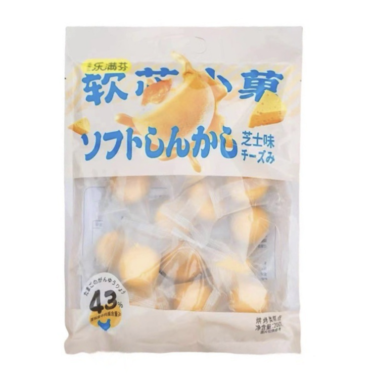 QQLMF Cake Cheese Flavor 208g | 奇趣乐满芬 软芯小菓 芝士味 208g