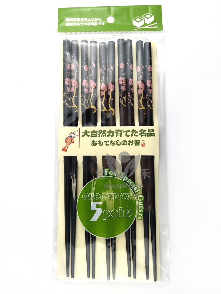 Japanese Chopsticks Black | 黑色梅花漆筷