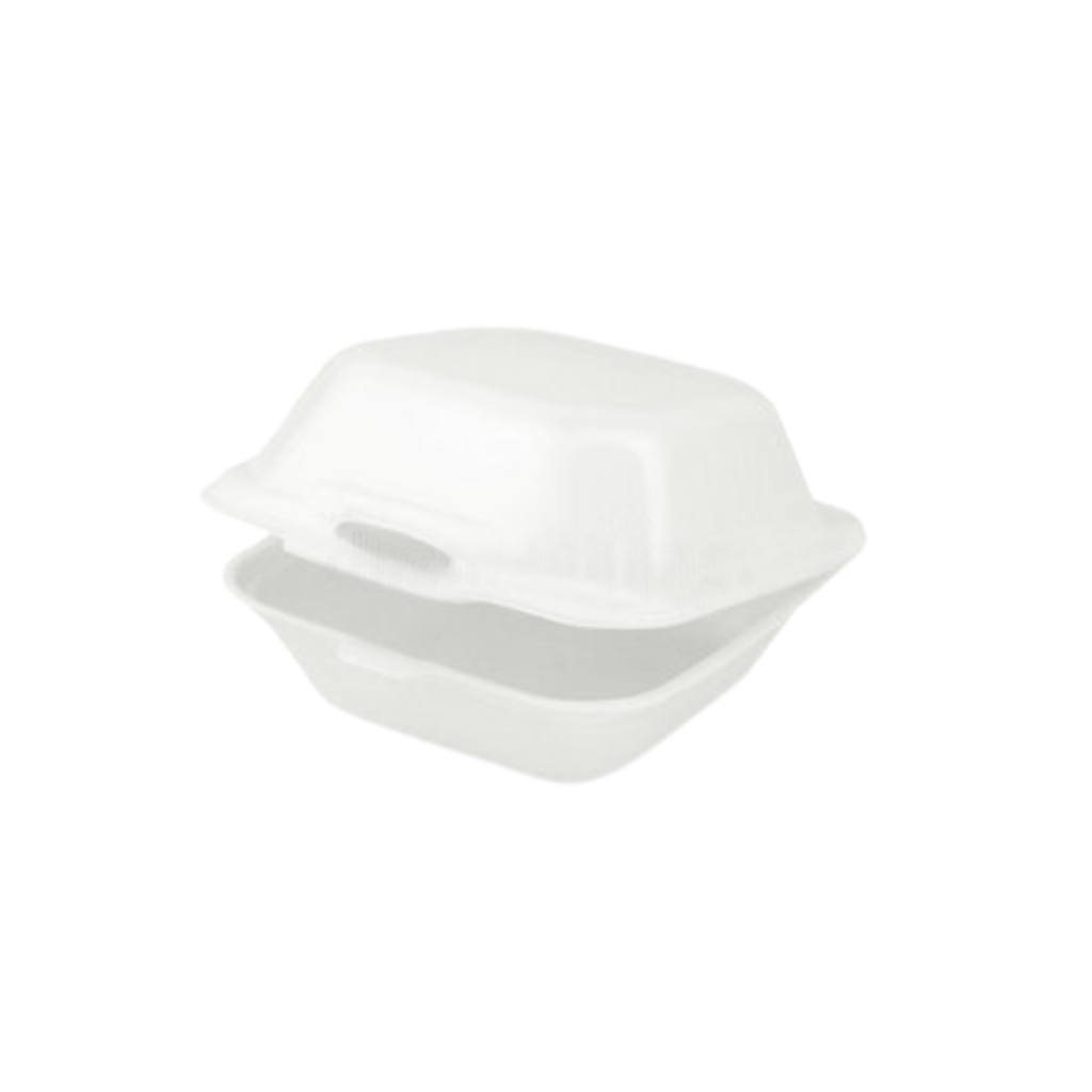 Foam Lounasrasia MINI (Lunch Box) 18.5 x 15.4 x 7.6 cm 125 kpl | 泡沫午餐盒 迷你 18.5 x 15.4 x 7.6 cm 125个