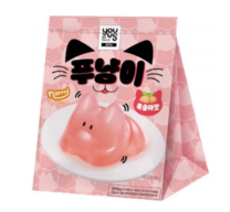 YOUUS Cat Shaped Jelly Peach Flavor 90g | YOUUS 猫咪造型果冻 桃子味 90g
