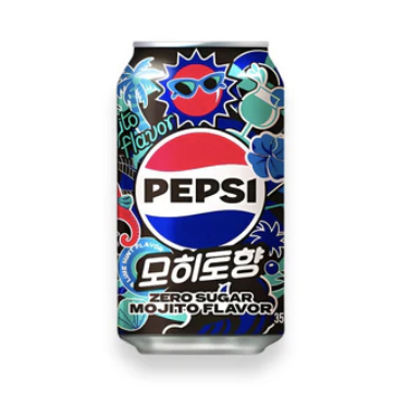 PEPSI Zero Sugar Mojito Flavor 355ml | 百事可乐 零糖 莫吉托味 355ml
