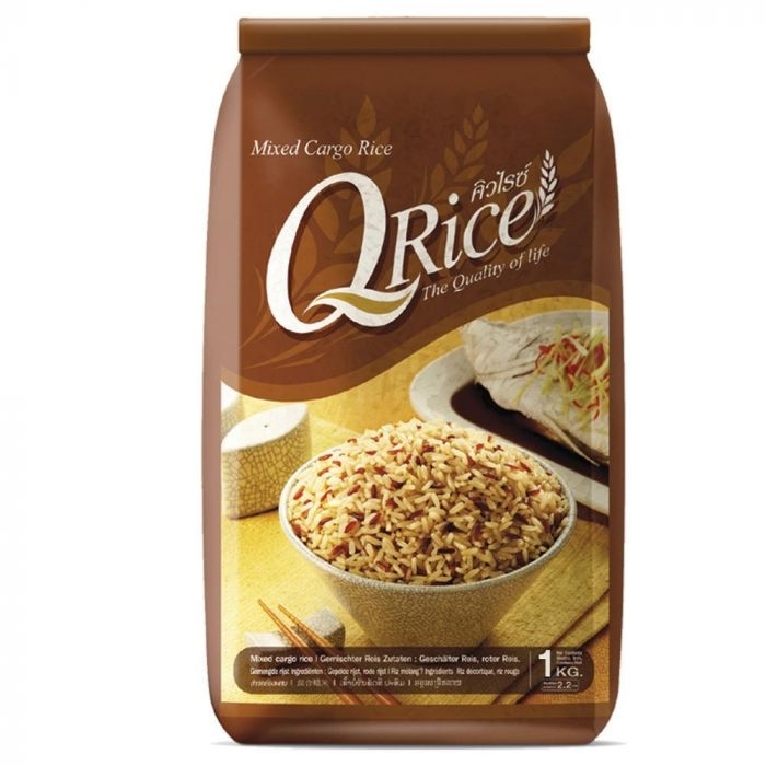 Q RICE Mixed Cargo Rice 1kg | Q-RICE 混合糙米1kg 