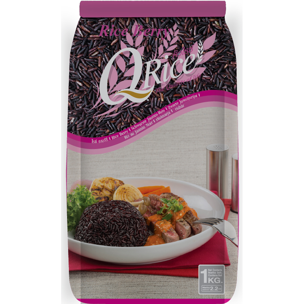 Q RICE Rice Berry 1kg | Q RICE 泰国黑米 1kg